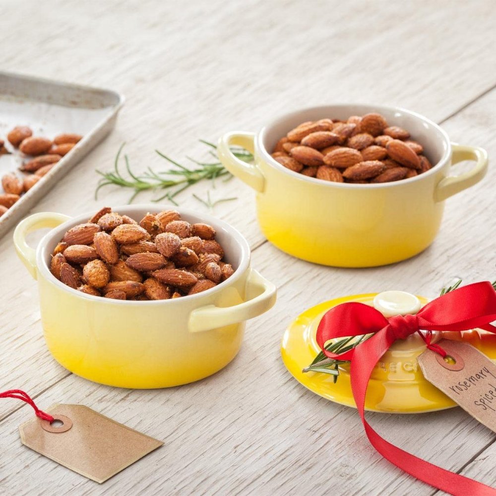 Set of 4 Le Creuset Mini Round Cocotte Soleil 8 oz